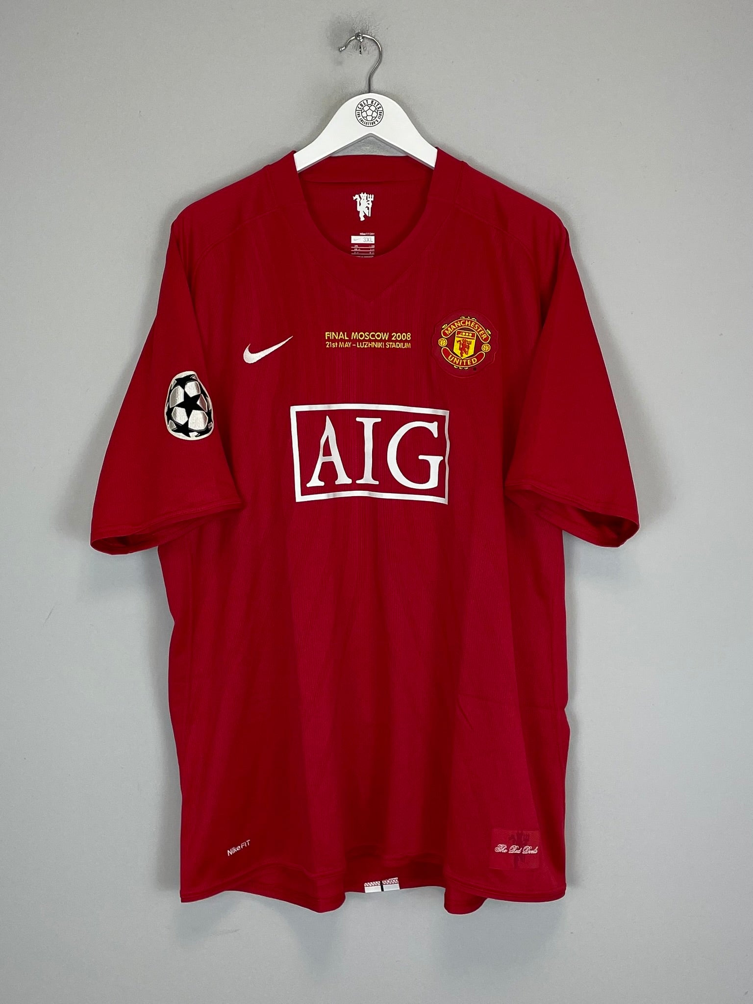 Shop 2007/08 MANCHESTER UNITED GIGGS #11 *C/L FINAL* HOME SHIRT (XXXL) NIKE, classic football shirts, vintage football shirts & retro soccer jerseys at Cult Kits
