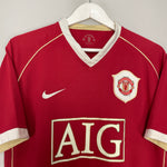 Shop 2006/07 MANCHESTER UNITED RONALDO #7 HOME SHIRT (M) NIKE, classic football shirts, vintage football shirts & retro soccer jerseys at Cult Kits