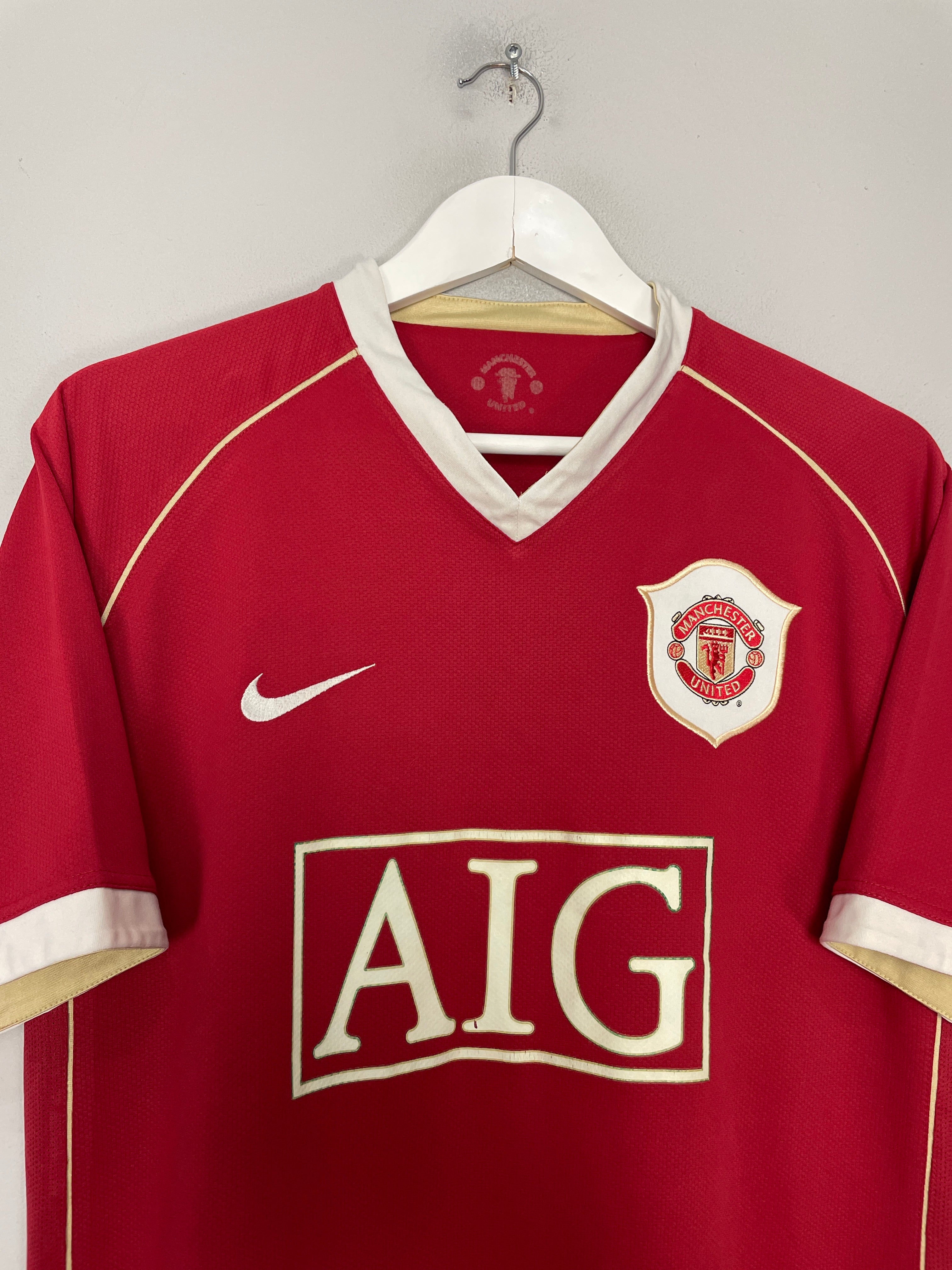 Shop 2006/07 MANCHESTER UNITED RONALDO #7 HOME SHIRT (M) NIKE, classic football shirts, vintage football shirts & retro soccer jerseys at Cult Kits