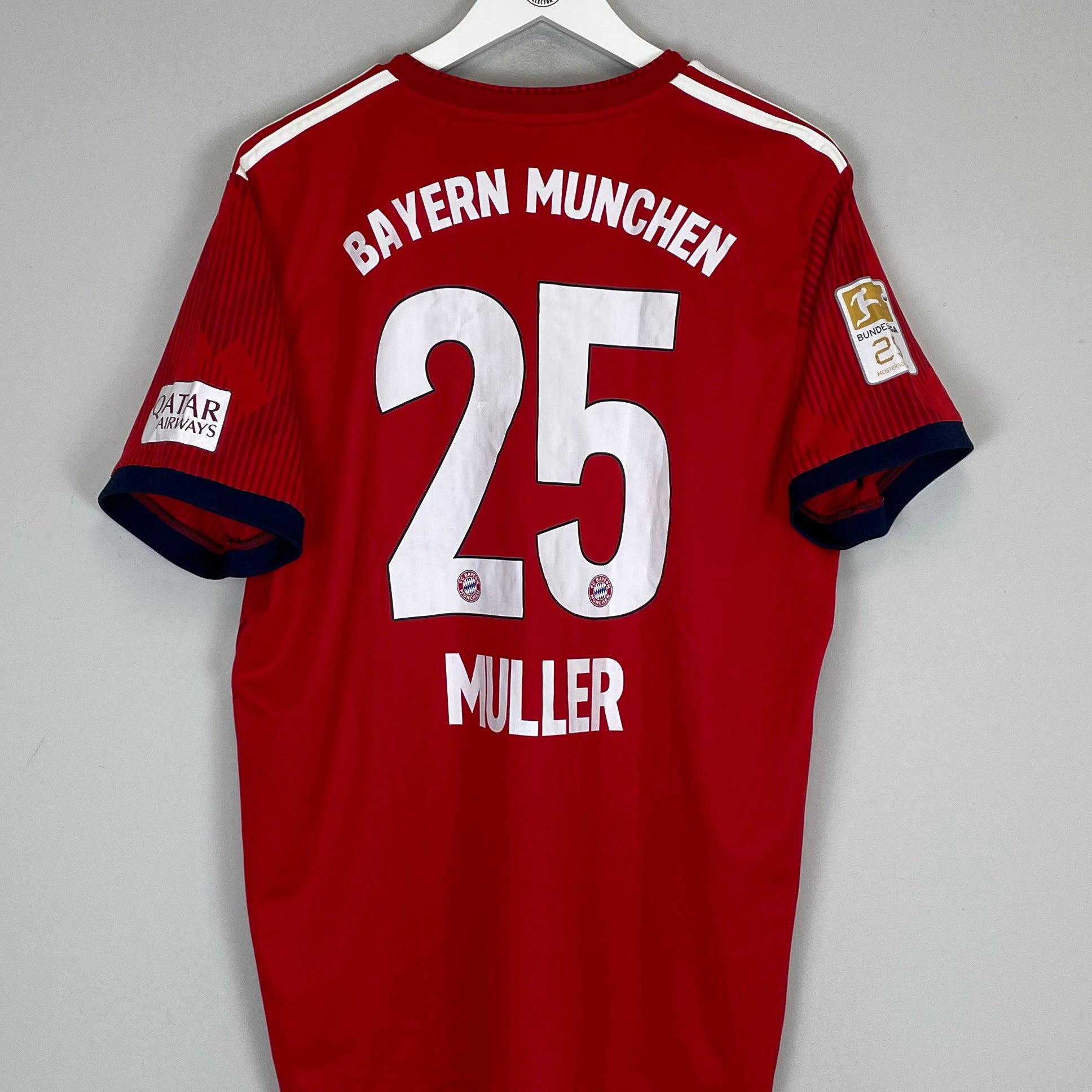 Shop 2018/19 BAYERN MUNICH MULLER #25 HOME SHIRT (XL) ADIDAS, classic football shirts, vintage football shirts & retro soccer jerseys at Cult Kits