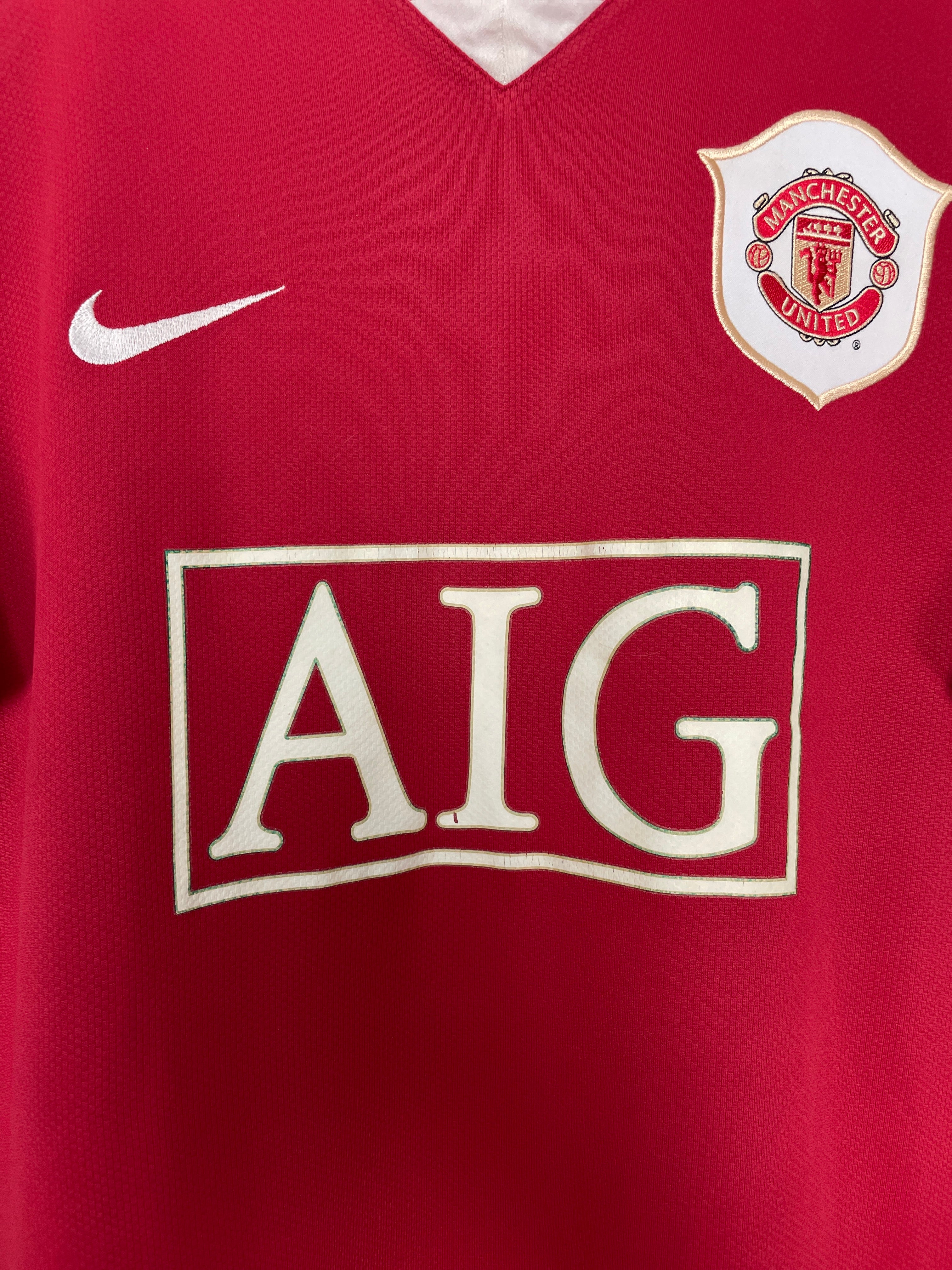Shop 2006/07 MANCHESTER UNITED RONALDO #7 HOME SHIRT (M) NIKE, classic football shirts, vintage football shirts & retro soccer jerseys at Cult Kits