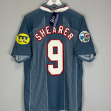 Shop 1996/97 ENGLAND SHEARER #9 *BNWT* AWAY SHIRT (L) UMBRO, classic football shirts, vintage football shirts & retro soccer jerseys at Cult Kits