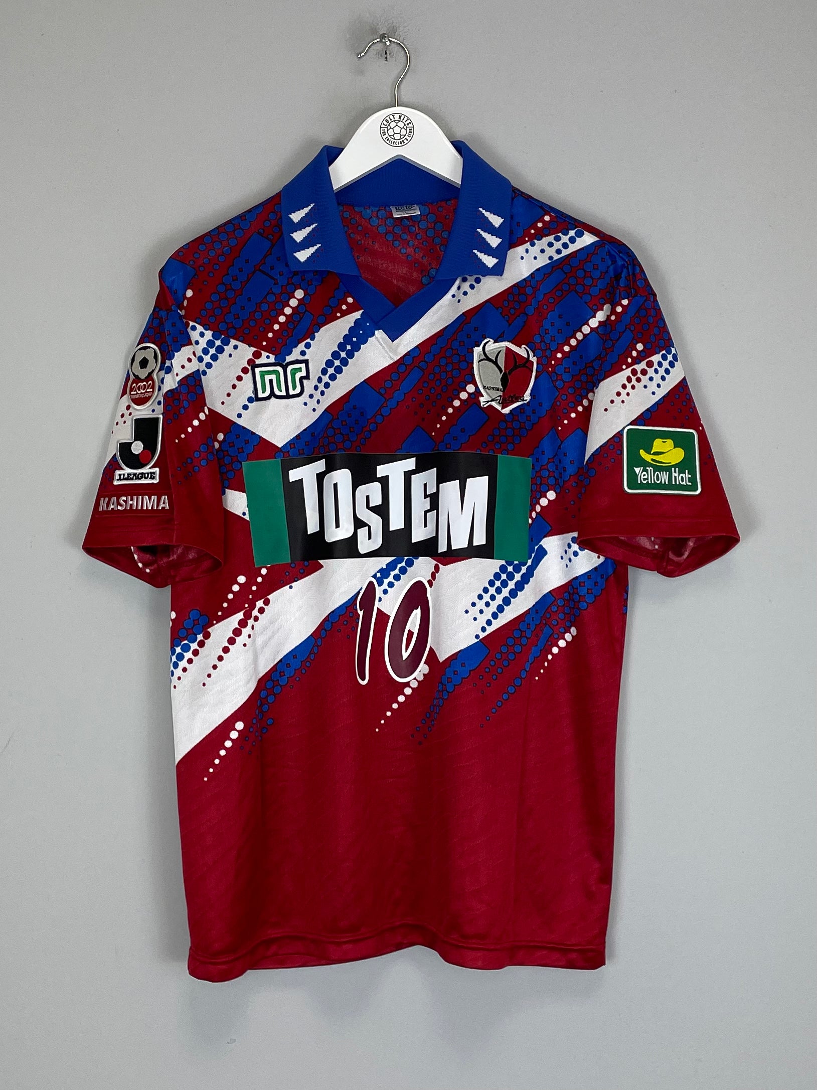 Shop 1996 KASHIMA ANTLERS LEONARDO #10 CUP HOME SHIRT (L) NR, classic football shirts, vintage football shirts & retro soccer jerseys at Cult Kits