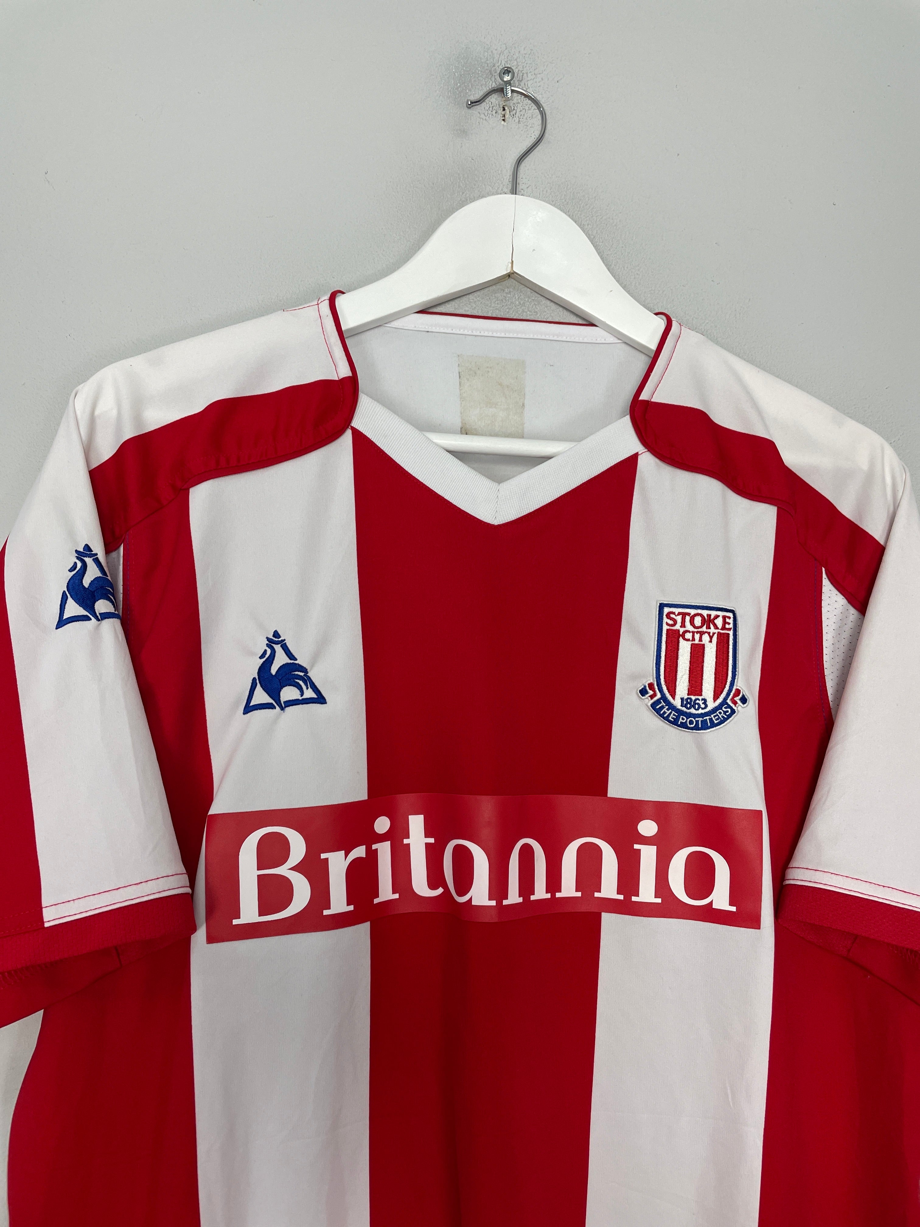 Shop 2008/09 STOKE CITY DELAP #24 HOME SHIRT (L) LE COQ, classic football shirts, vintage football shirts & retro soccer jerseys at Cult Kits