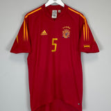 2004/06 SPAIN PUYOL #5 HOME SHIRT (M) ADIDAS
