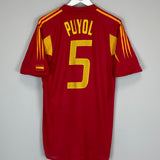 2004/06 SPAIN PUYOL #5 HOME SHIRT (M) ADIDAS