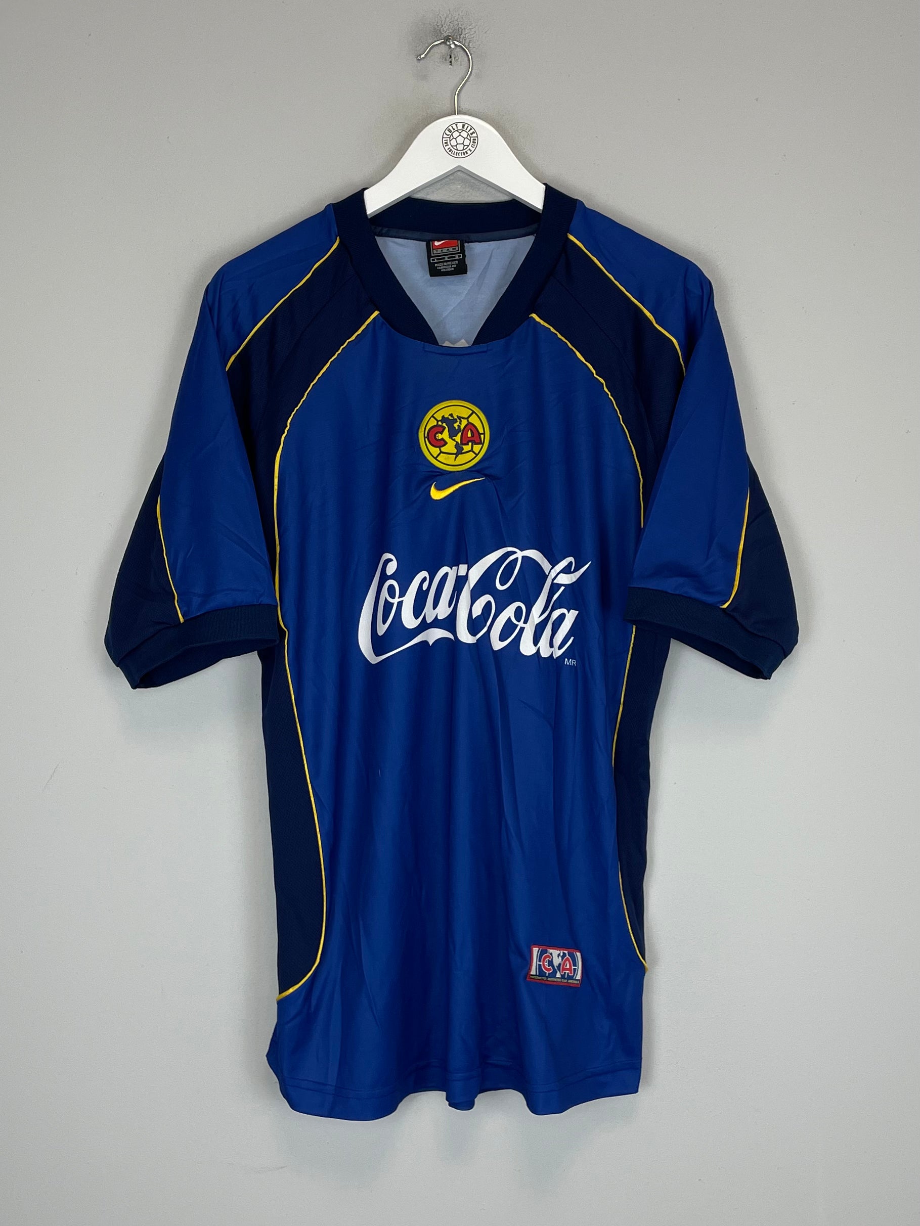 Shop 2001/02 CLUB AMERICA AWAY SHIRT (L) NIKE, classic football shirts, vintage football shirts & retro soccer jerseys at Cult Kits