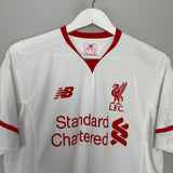 Shop 2015/16 LIVERPOOL LALLANA #20 AWAY SHIRT (M) NEW BALANCE, classic football shirts, vintage football shirts & retro soccer jerseys at Cult Kits