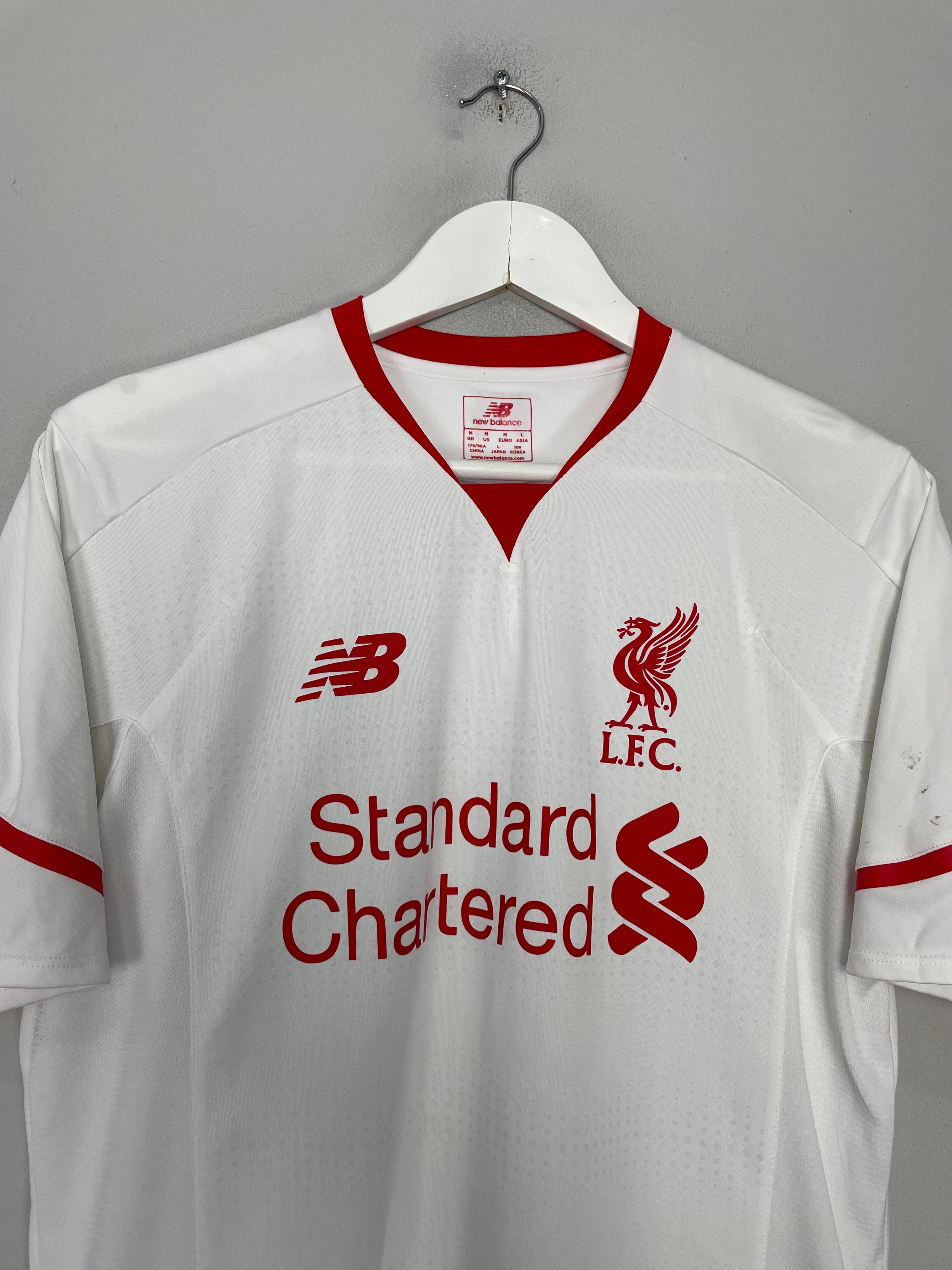 Shop 2015/16 LIVERPOOL LALLANA #20 AWAY SHIRT (M) NEW BALANCE, classic football shirts, vintage football shirts & retro soccer jerseys at Cult Kits