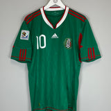 2010 MEXICO C.BLANCO #10 HOME SHIRT (L) ADIDAS