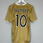 Shop 2008/10 JUVENTUS DEL PIERO #10 AWAY SHIRT (M) NIKE, classic football shirts, vintage football shirts & retro soccer jerseys at Cult Kits