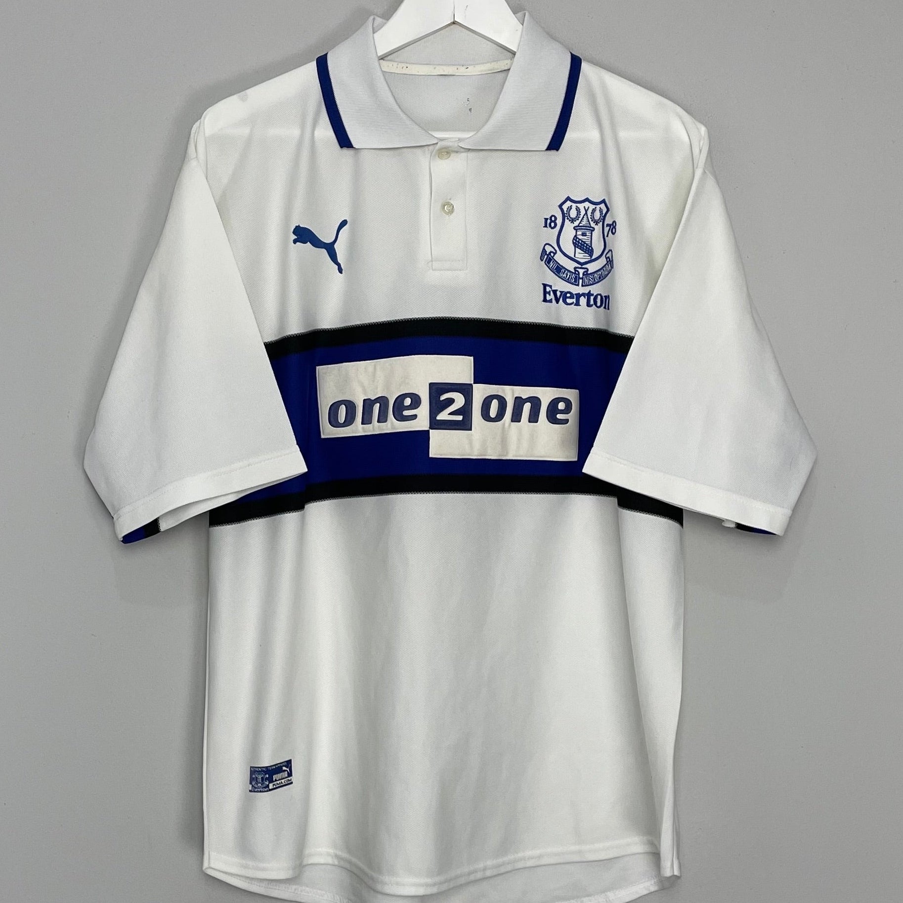 Shop 2000/01 EVERTON THIRD SHIRT (L) PUMA, classic football shirts, vintage football shirts & retro soccer jerseys at Cult Kits