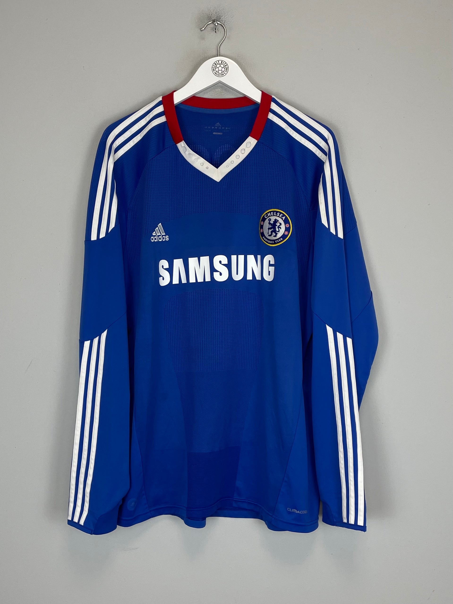 Shop 2010/11 CHELSEA DROGBA #11 L/S HOME SHIRT (XL) ADIDAS, classic football shirts, vintage football shirts & retro soccer jerseys at Cult Kits