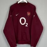 Shop 2005/06 ARSENAL SWEATSHIRT (L) NIKE, classic football shirts, vintage football shirts & retro soccer jerseys at Cult Kits