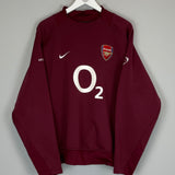 Shop 2005/06 ARSENAL SWEATSHIRT (L) NIKE, classic football shirts, vintage football shirts & retro soccer jerseys at Cult Kits