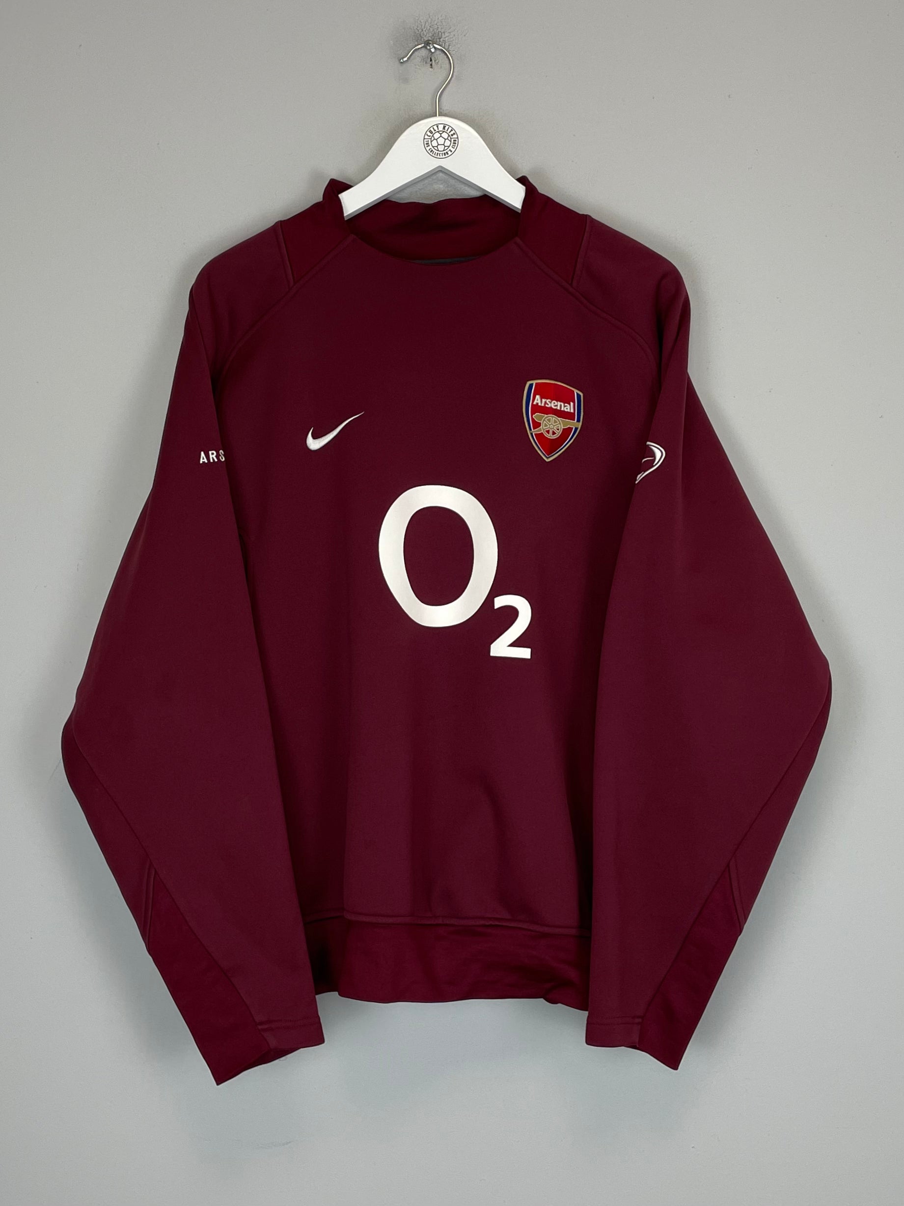 Shop 2005/06 ARSENAL SWEATSHIRT (L) NIKE, classic football shirts, vintage football shirts & retro soccer jerseys at Cult Kits