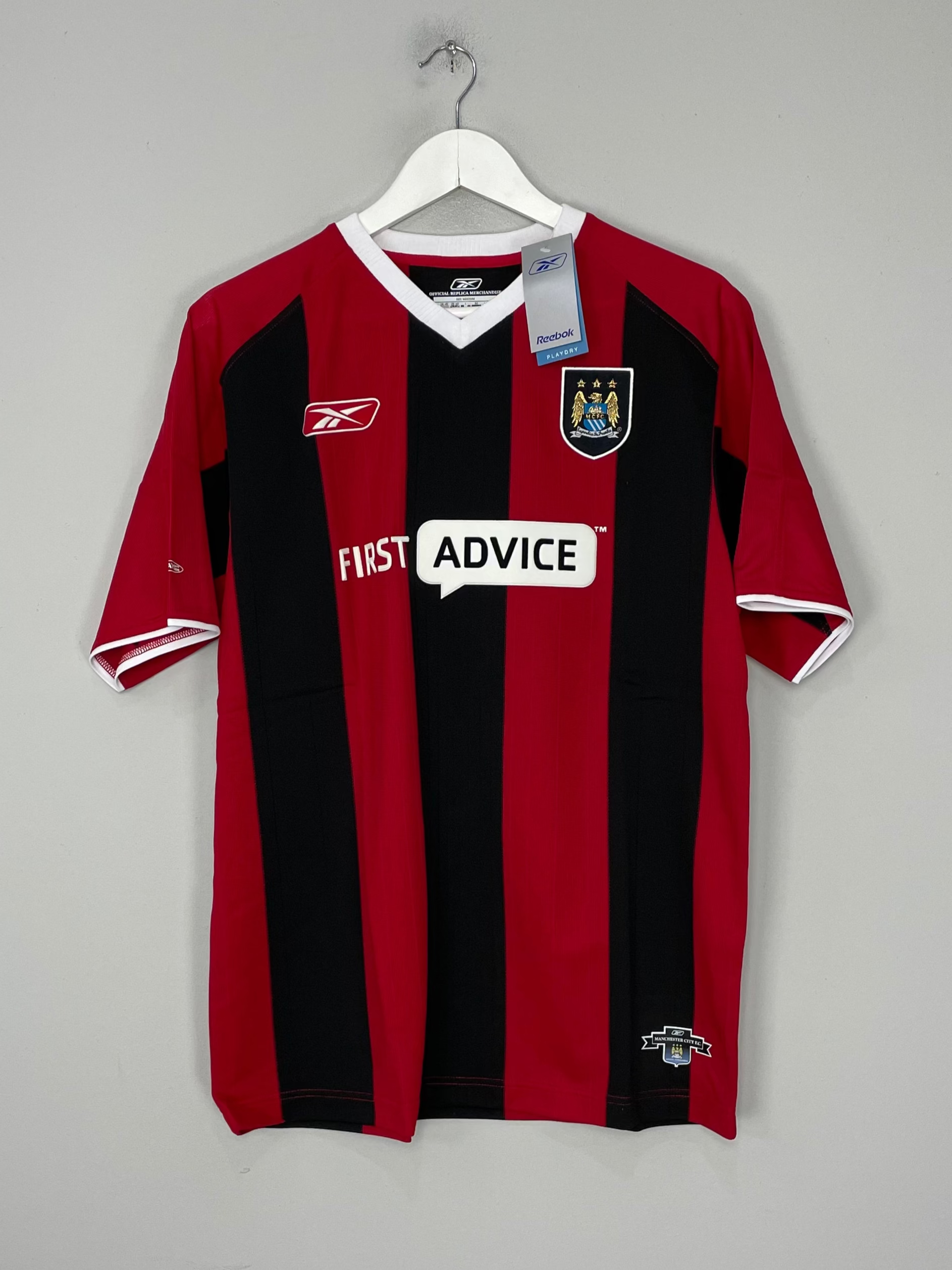 Shop 2003/04 Manchester City *BNWT* Away Shirt (XS) Reebok, classic football shirts, vintage football shirts & retro soccer jerseys at Cult Kits