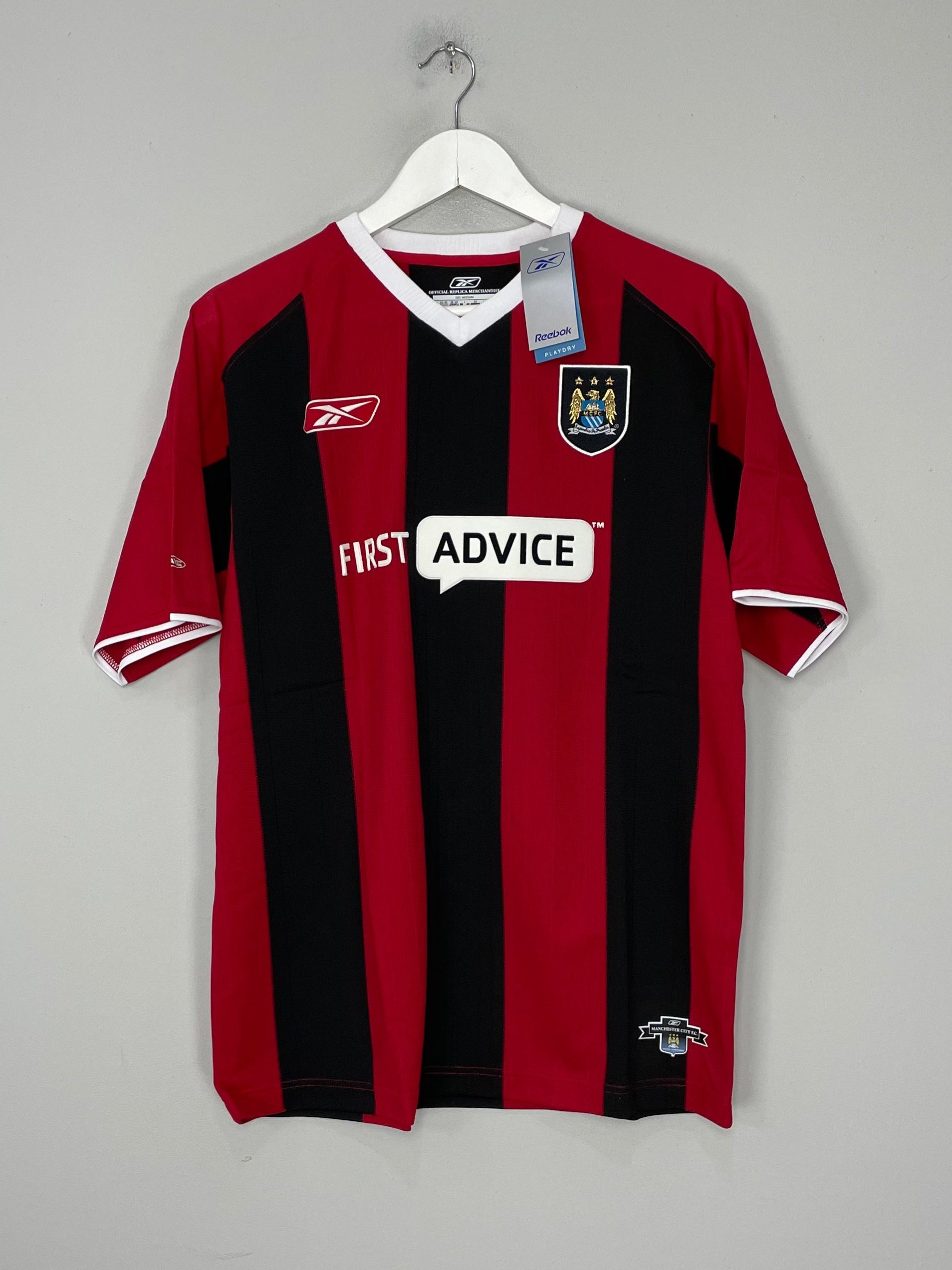 Shop 2003/04 Manchester City *BNWT* Away Shirt (S) Reebok, classic football shirts, vintage football shirts & retro soccer jerseys at Cult Kits