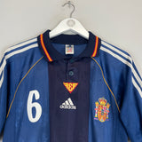 1999/00 SPAIN R.HIERRO #6 AWAY SHIRT (S) ADIDAS