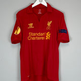 2012/13 LIVERPOOL GERRARD #8 E/L HOME SHIRT (M) WARRIOR