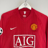 2007/09 MANCHESTER UNITED RONALDO #7 C/L L/S HOME SHIRT (M) NIKE
