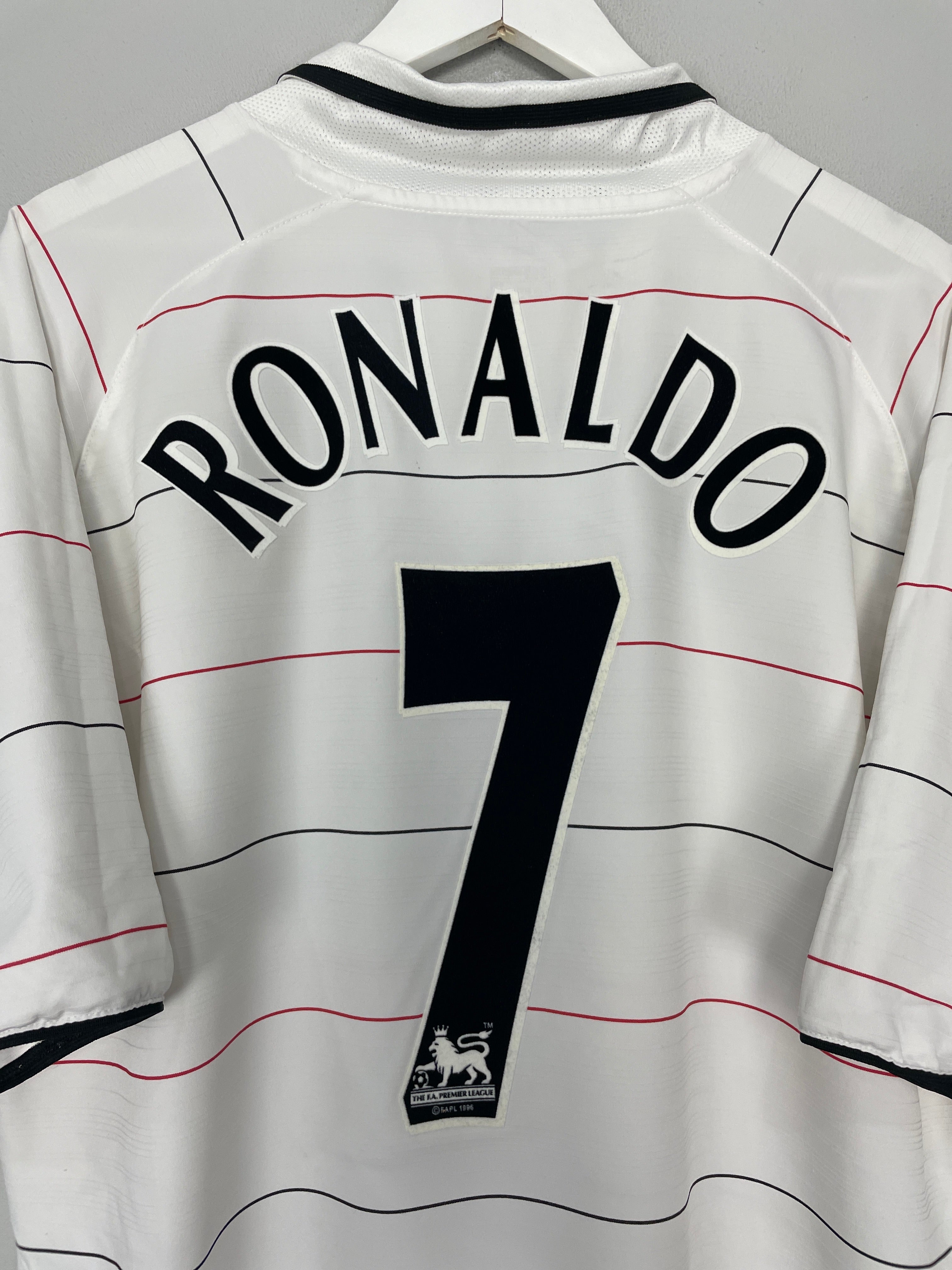 Shop 2003/05 MANCHESTER UNITED RONALDO #7 THIRD SHIRT (XL) NIKE, classic football shirts, vintage football shirts & retro soccer jerseys at Cult Kits