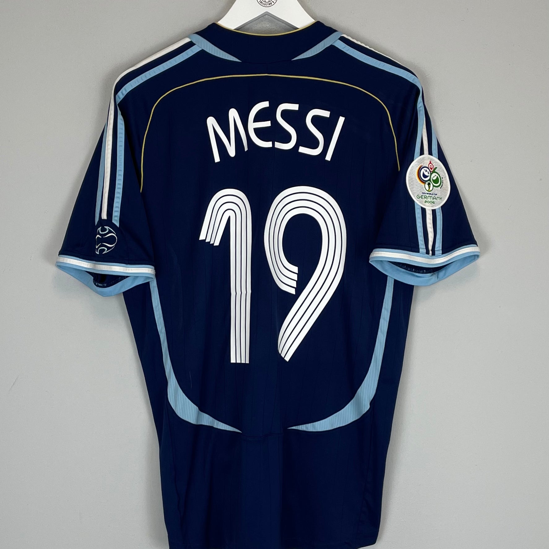 Shop 2006 ARGENTINA MESSI #19 AWAY SHIRT (L) ADIDAS, classic football shirts, vintage football shirts & retro soccer jerseys at Cult Kits