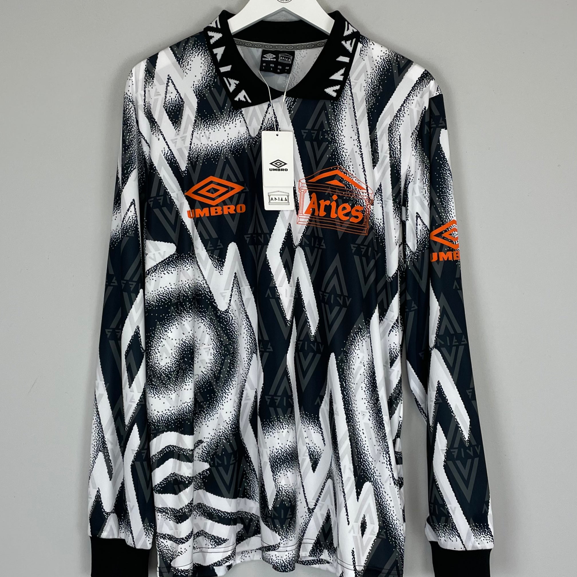Shop ARIES X UMBRO *BNWT* L/S SHIRT (L), classic football shirts, vintage football shirts & retro soccer jerseys at Cult Kits