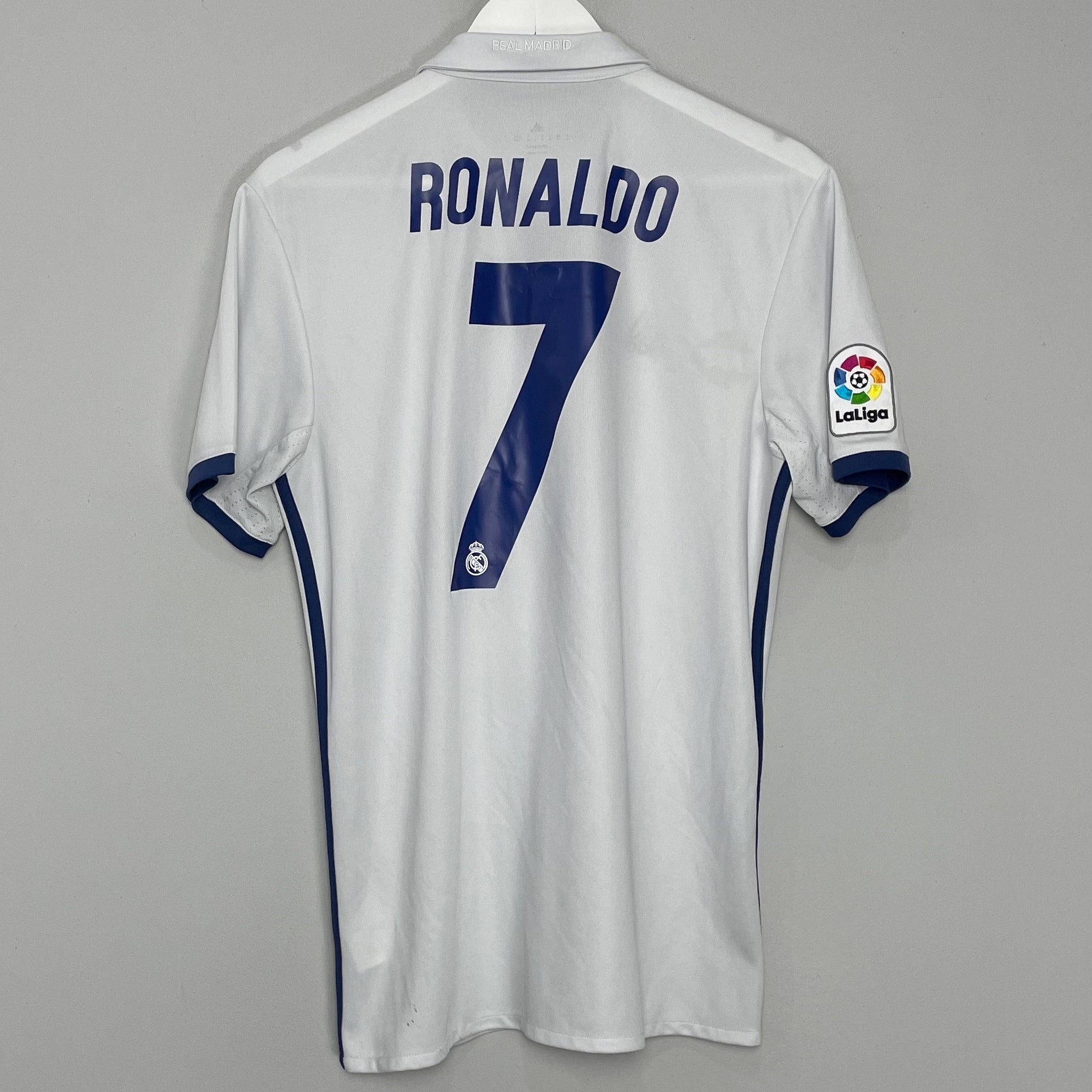 Shop 2016/17 REAL MADRID RONALDO #7 HOME SHIRT (M) ADIDAS, classic football shirts, vintage football shirts & retro soccer jerseys at Cult Kits