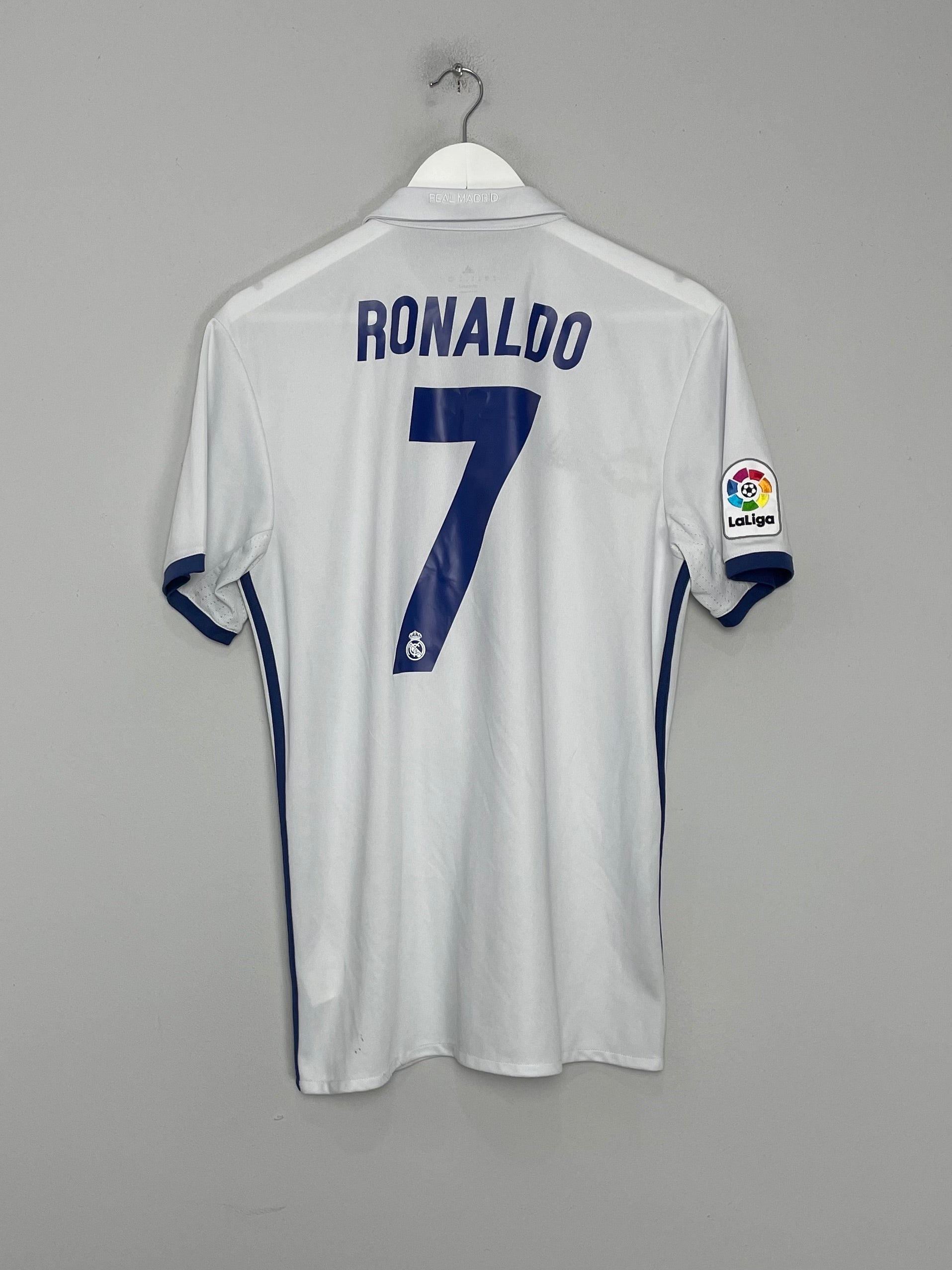 Shop 2016/17 REAL MADRID RONALDO #7 HOME SHIRT (M) ADIDAS, classic football shirts, vintage football shirts & retro soccer jerseys at Cult Kits