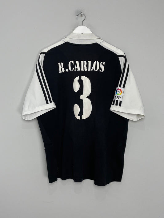 2001/02 REAL MADRID R.CARLOS #3 AWAY SHIRT (L) ADIDAS