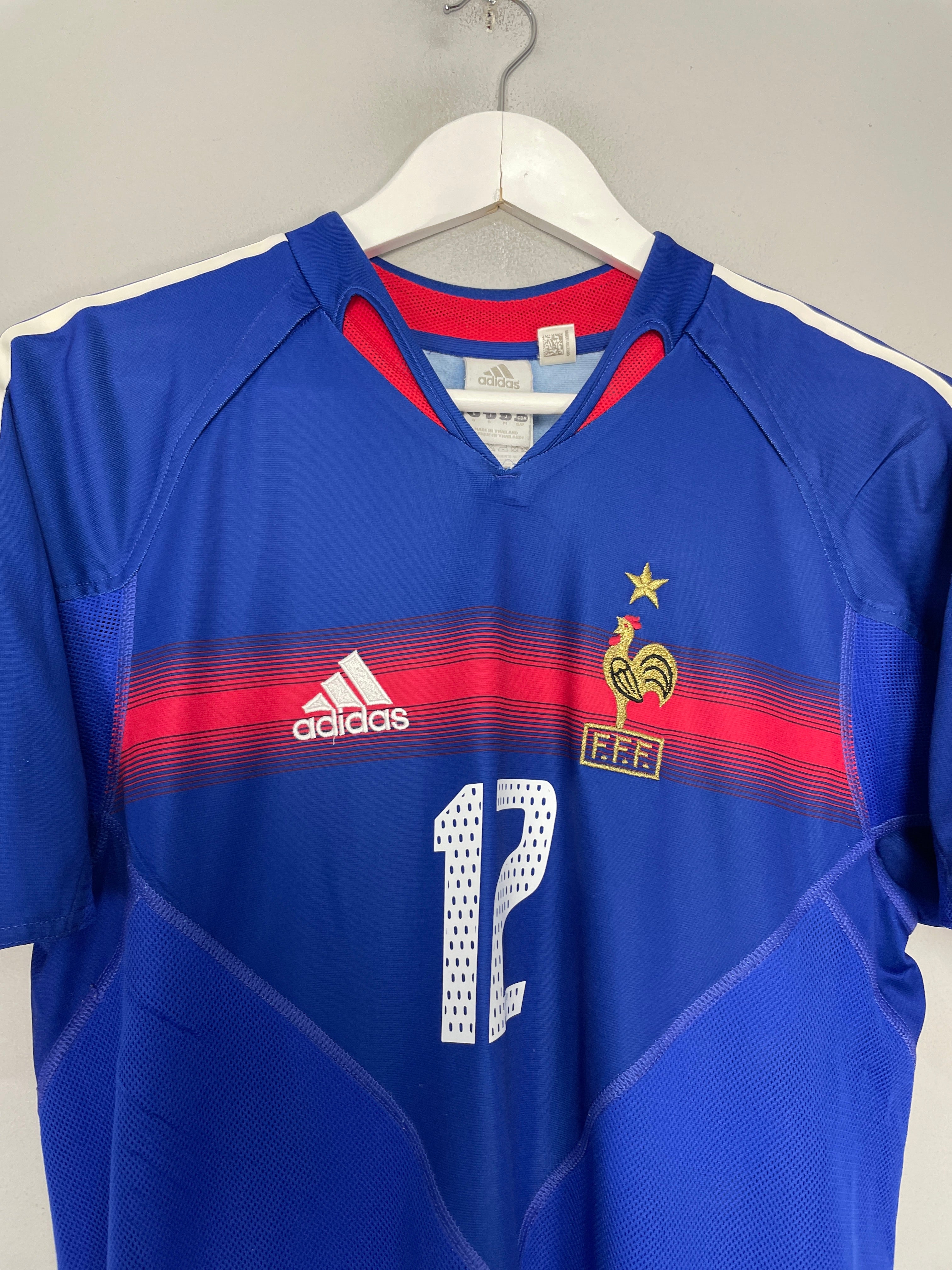 Shop 2004/06 FRANCE HENRY #12 HOME SHIRT (S) ADIDAS, classic football shirts, vintage football shirts & retro soccer jerseys at Cult Kits
