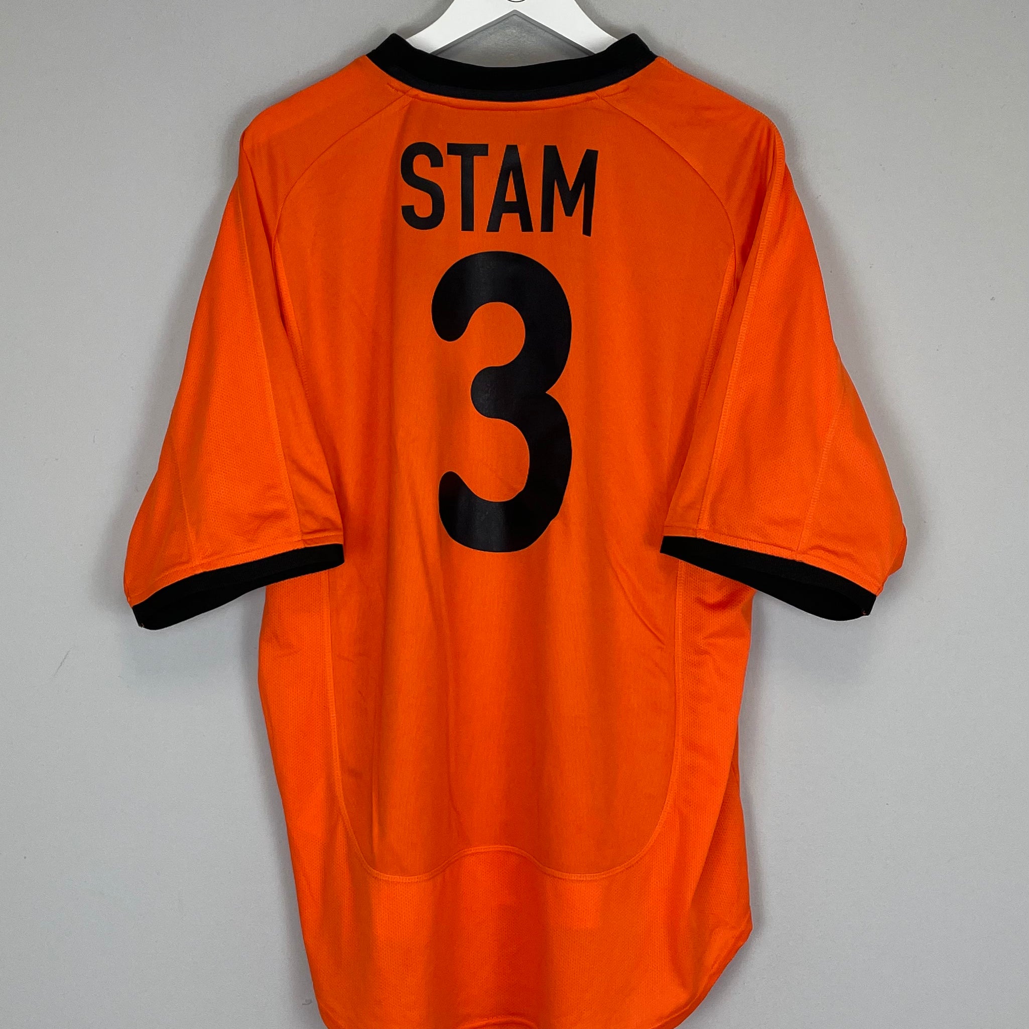 Shop 2000/02 NETHERLANDS STAM #3 HOME SHIRT (XL) NIKE, classic football shirts, vintage football shirts & retro soccer jerseys at Cult Kits
