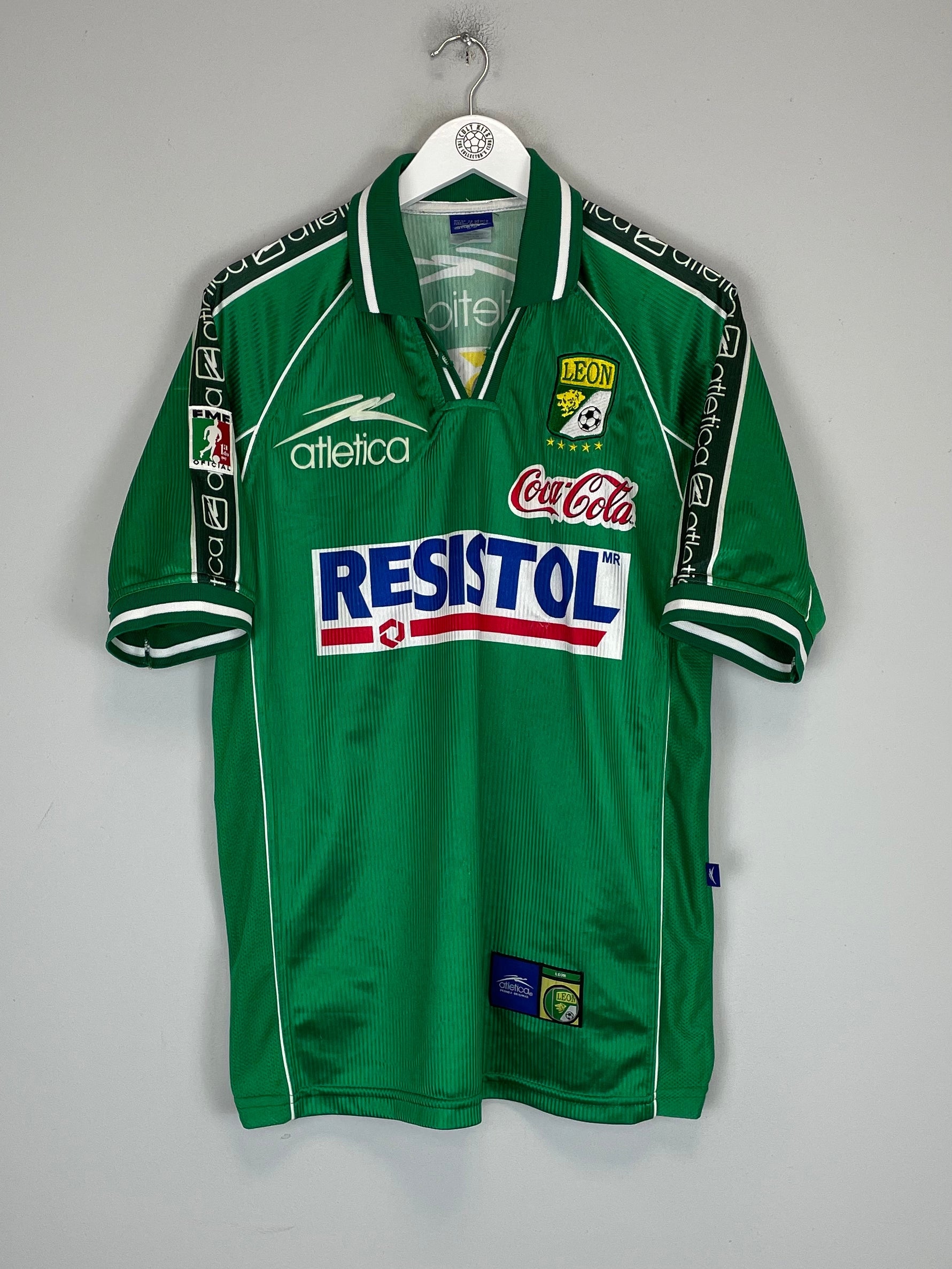 Shop 1999/00 CLUB LEON HOME SHIRT (M) ATLETICA, classic football shirts, vintage football shirts & retro soccer jerseys at Cult Kits