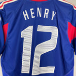 Shop 2004/06 FRANCE HENRY #12 HOME SHIRT (S) ADIDAS, classic football shirts, vintage football shirts & retro soccer jerseys at Cult Kits