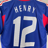 Shop 2004/06 FRANCE HENRY #12 HOME SHIRT (S) ADIDAS, classic football shirts, vintage football shirts & retro soccer jerseys at Cult Kits