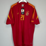 2004/06 SPAIN VALERON #21 *BNWT* HOME SHIRT (XL) ADIDAS