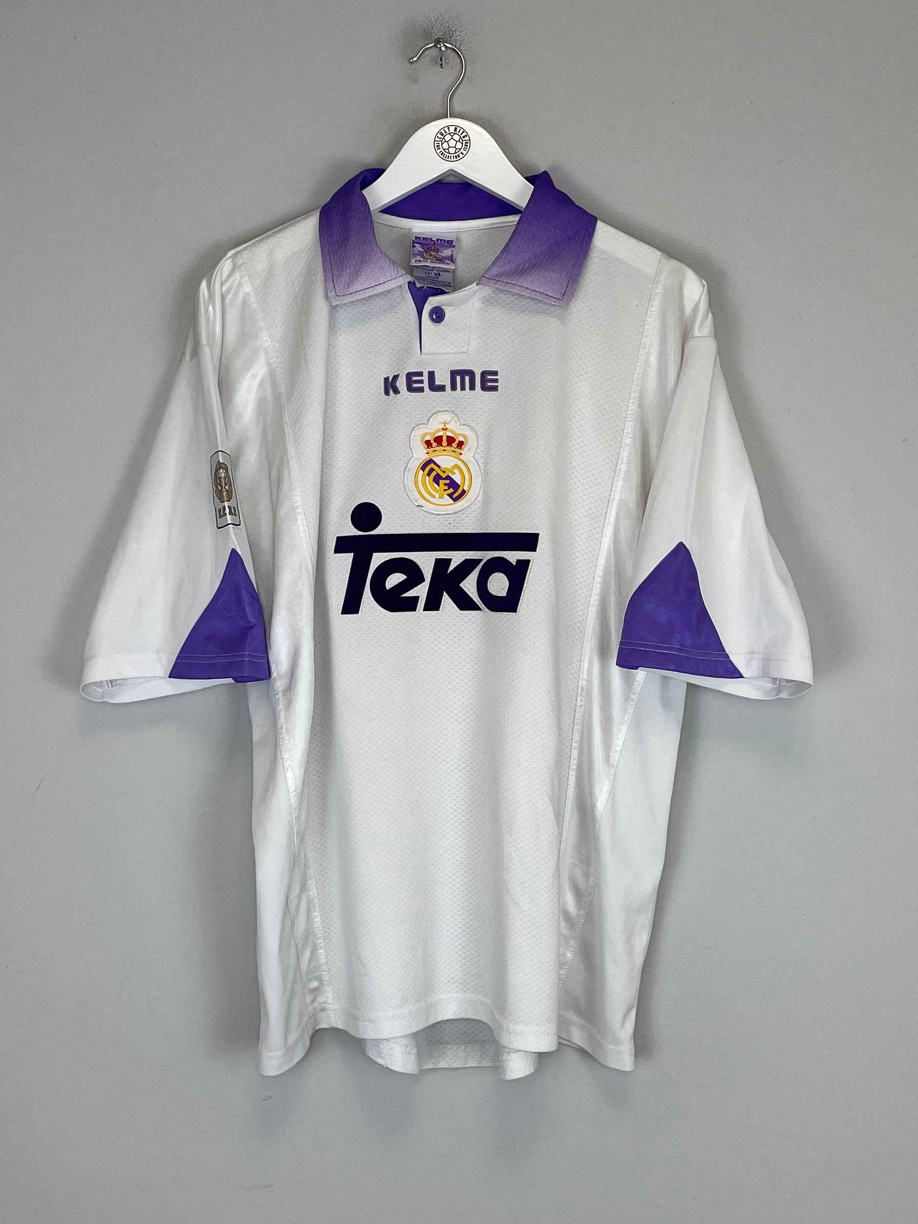 Shop 1997/98 REAL MADRID SEEDORF #10 HOME SHIRT (XL) KELME, classic football shirts, vintage football shirts & retro soccer jerseys at Cult Kits