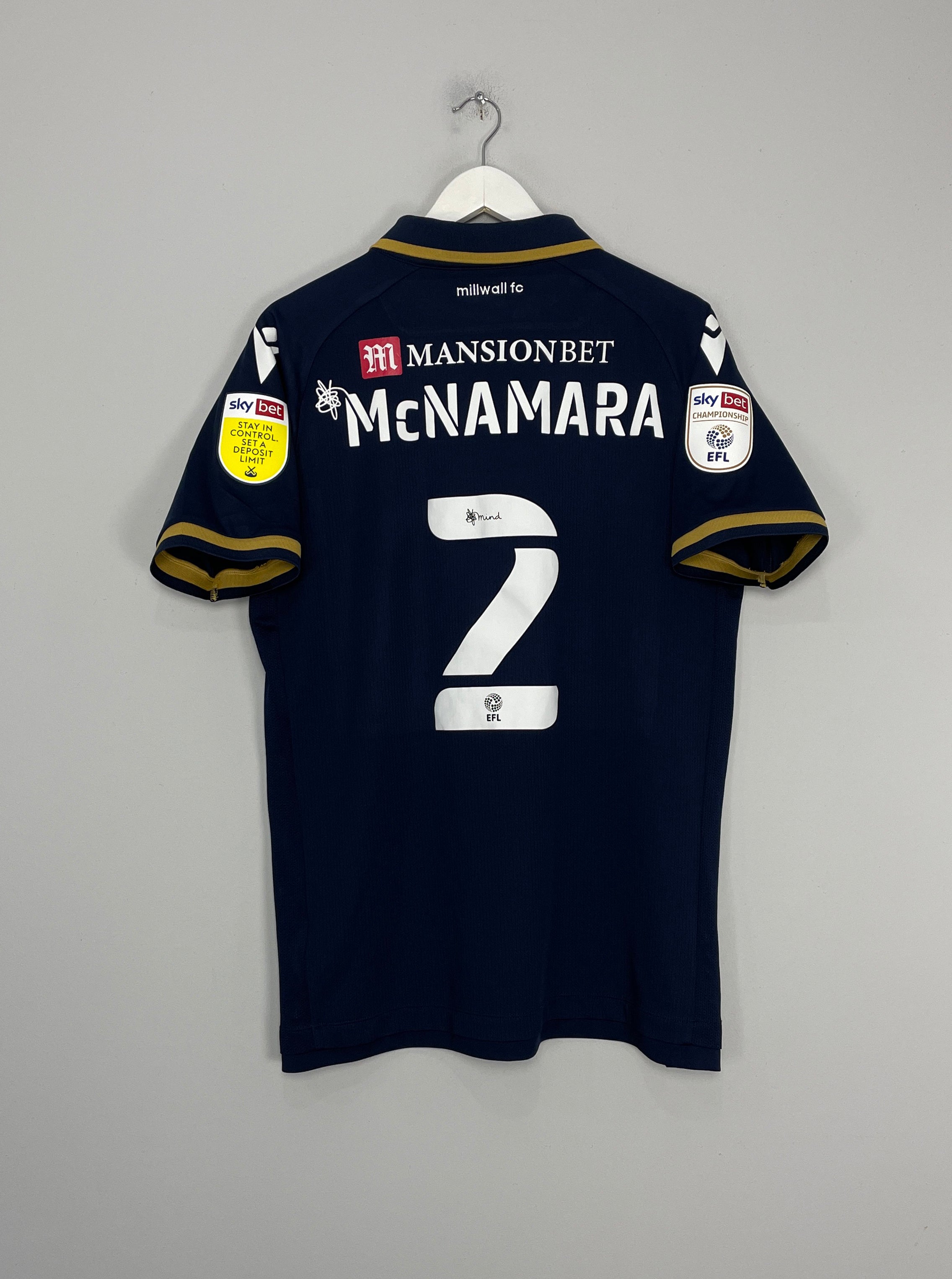Shop 2021/22 MILLWALL MCNAMARA #2 HOME SHIRT (XL) MACRON, classic football shirts, vintage football shirts & retro soccer jerseys at Cult Kits