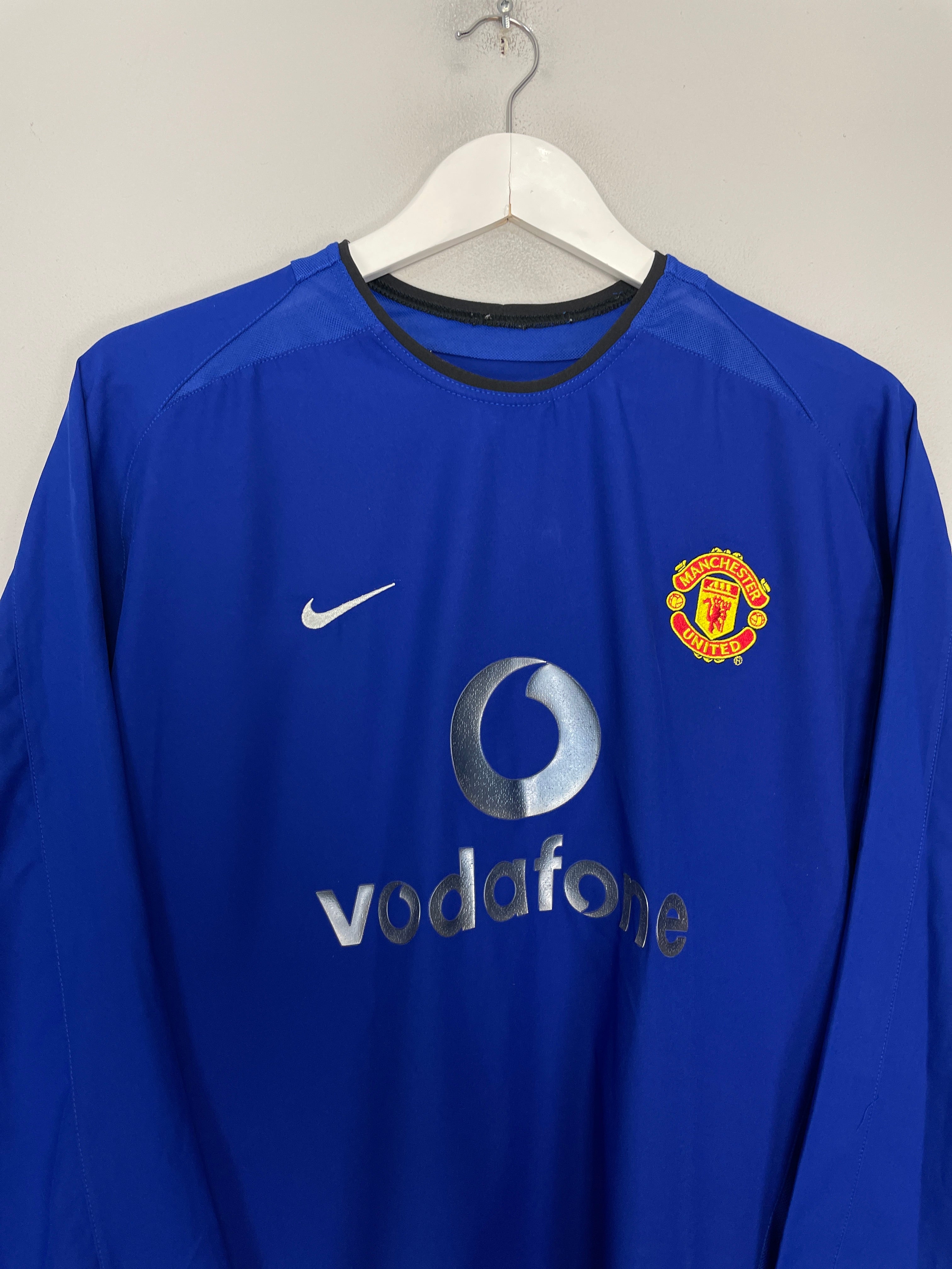Shop 2002/03 MANCHESTER UNITED BECKHAM #7 L/S THIRD SHIRT (L) NIKE, classic football shirts, vintage football shirts & retro soccer jerseys at Cult Kits