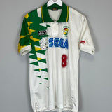 Shop 1993/94 JEF UNITED #8 AWAY SHIRT (L) ASICS, classic football shirts, vintage football shirts & retro soccer jerseys at Cult Kits