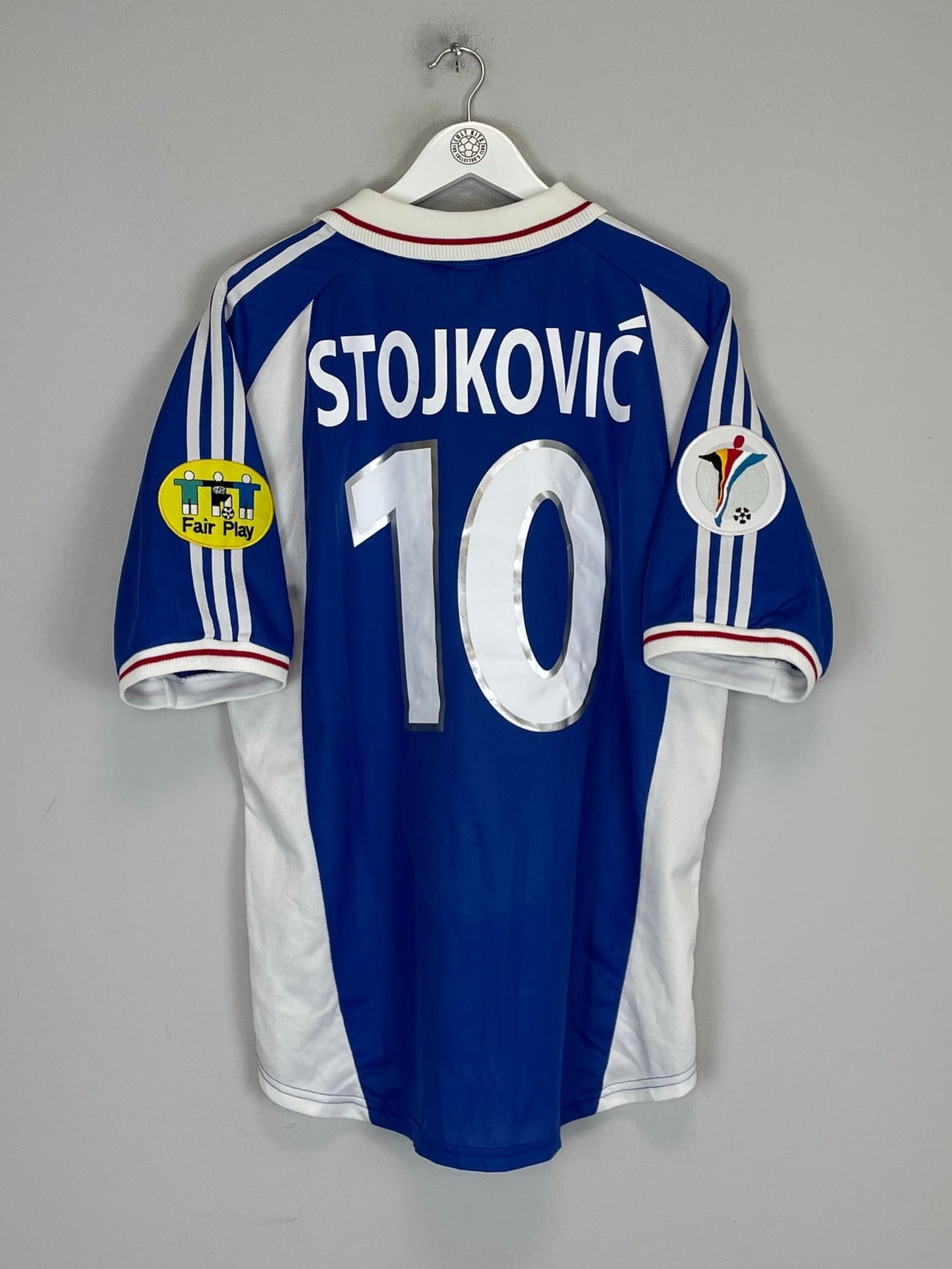 2000/01 YUGOSLAVIA STOJKOVIC #10 HOME SHIRT (L) ADIDAS