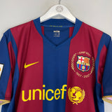 Buy 2007/08 BARCELONA RONALDINHO 10 HOME SHIRT (M) NIKE ~ Free worldwide shipping available ~ Authentic Vintage Football Shirts from Cult Kits