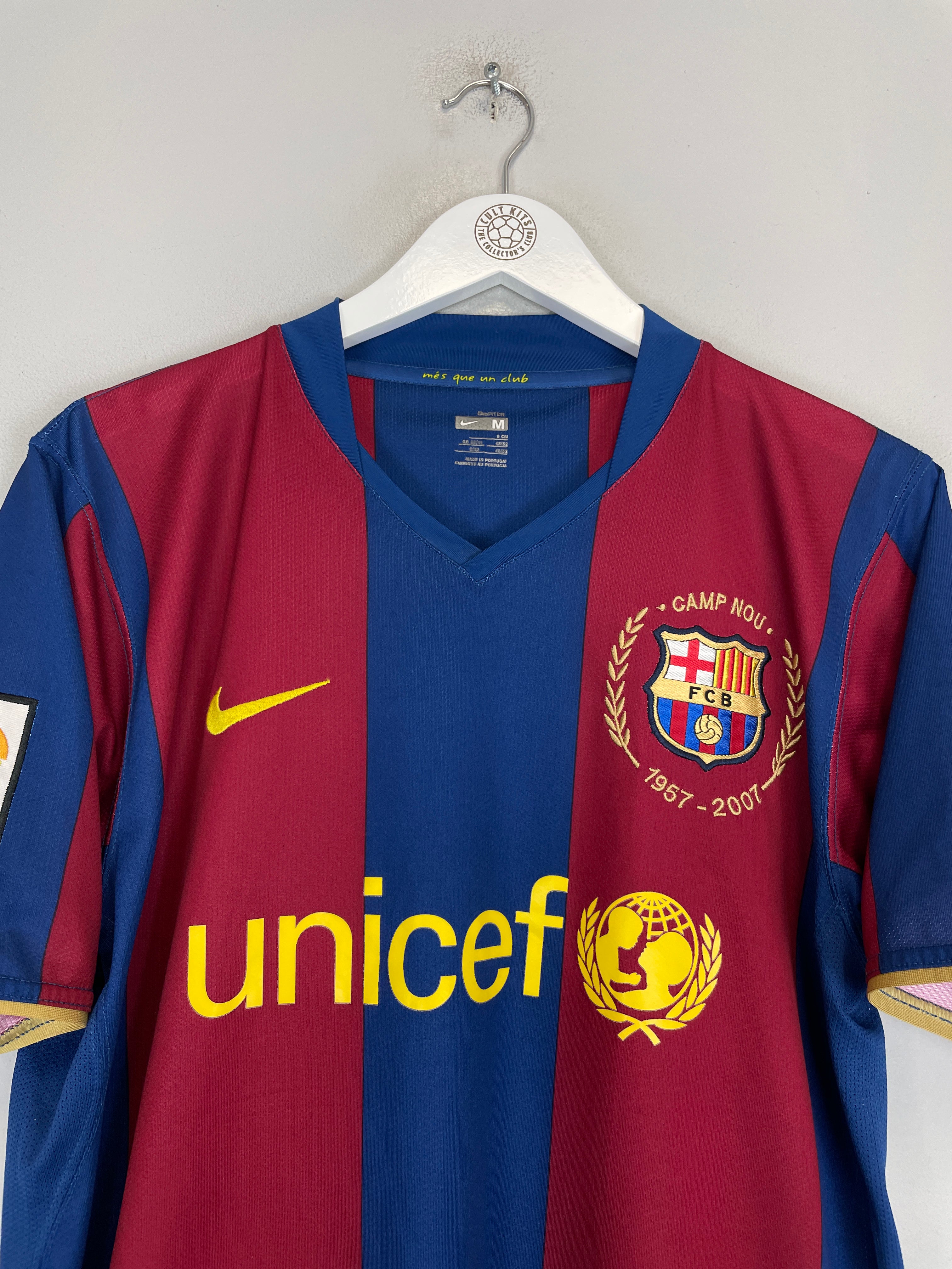 Buy 2007/08 BARCELONA RONALDINHO 10 HOME SHIRT (M) NIKE ~ Free worldwide shipping available ~ Authentic Vintage Football Shirts from Cult Kits