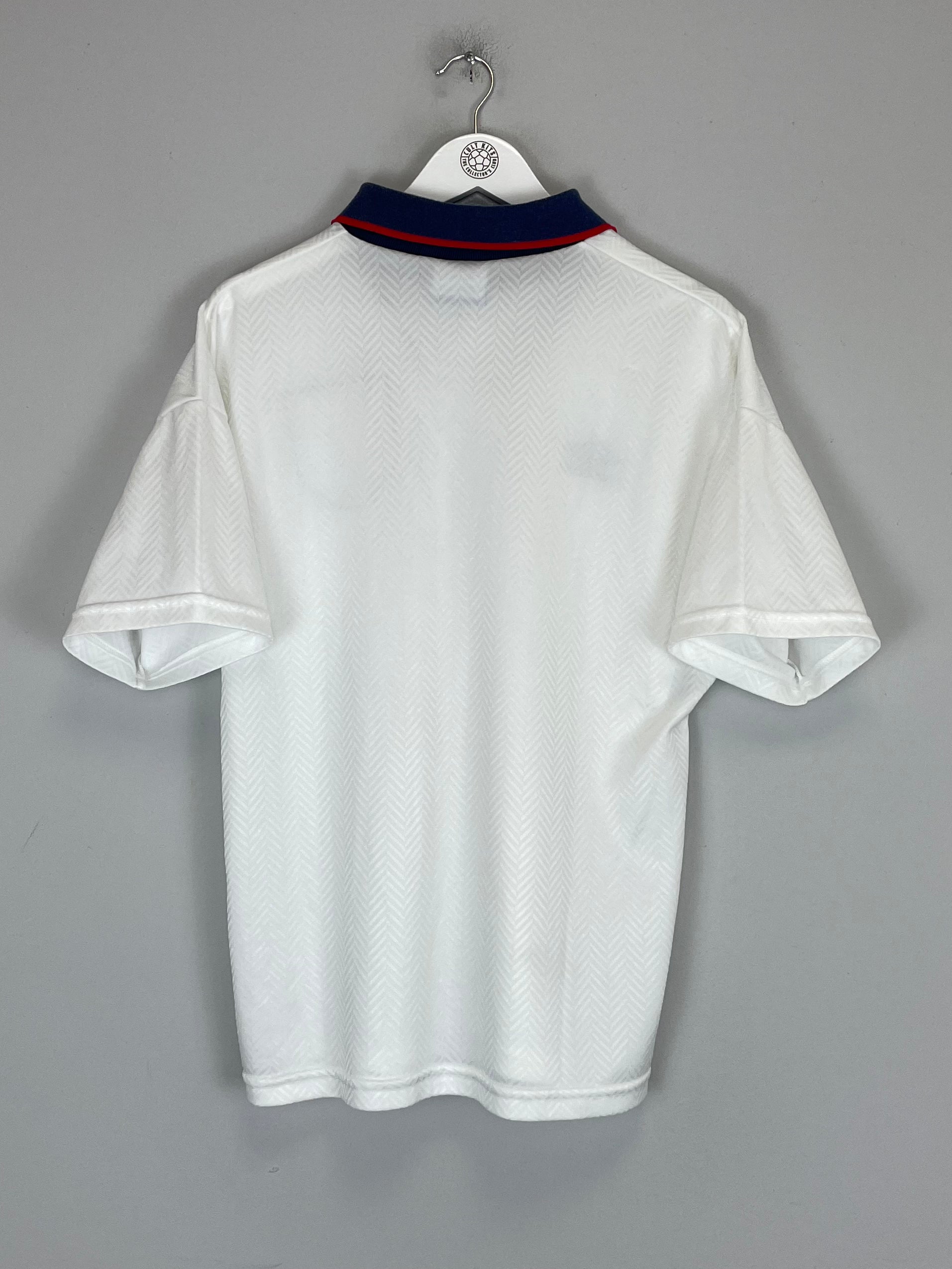 Shop 1993/95 ENGLAND HOME SHIRT (M) UMBRO, classic football shirts, vintage football shirts & retro soccer jerseys at Cult Kits