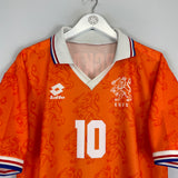 1994 NETHERLANDS BERGKAMP #10 HOME SHIRT (XL) LOTTO