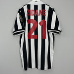 Shop 1998/99 JUVENTUS ZIDANE #21 HOME SHIRT (XL) KAPPA, classic football shirts, vintage football shirts & retro soccer jerseys at Cult Kits