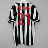 Shop 1998/99 JUVENTUS ZIDANE #21 HOME SHIRT (XL) KAPPA, classic football shirts, vintage football shirts & retro soccer jerseys at Cult Kits