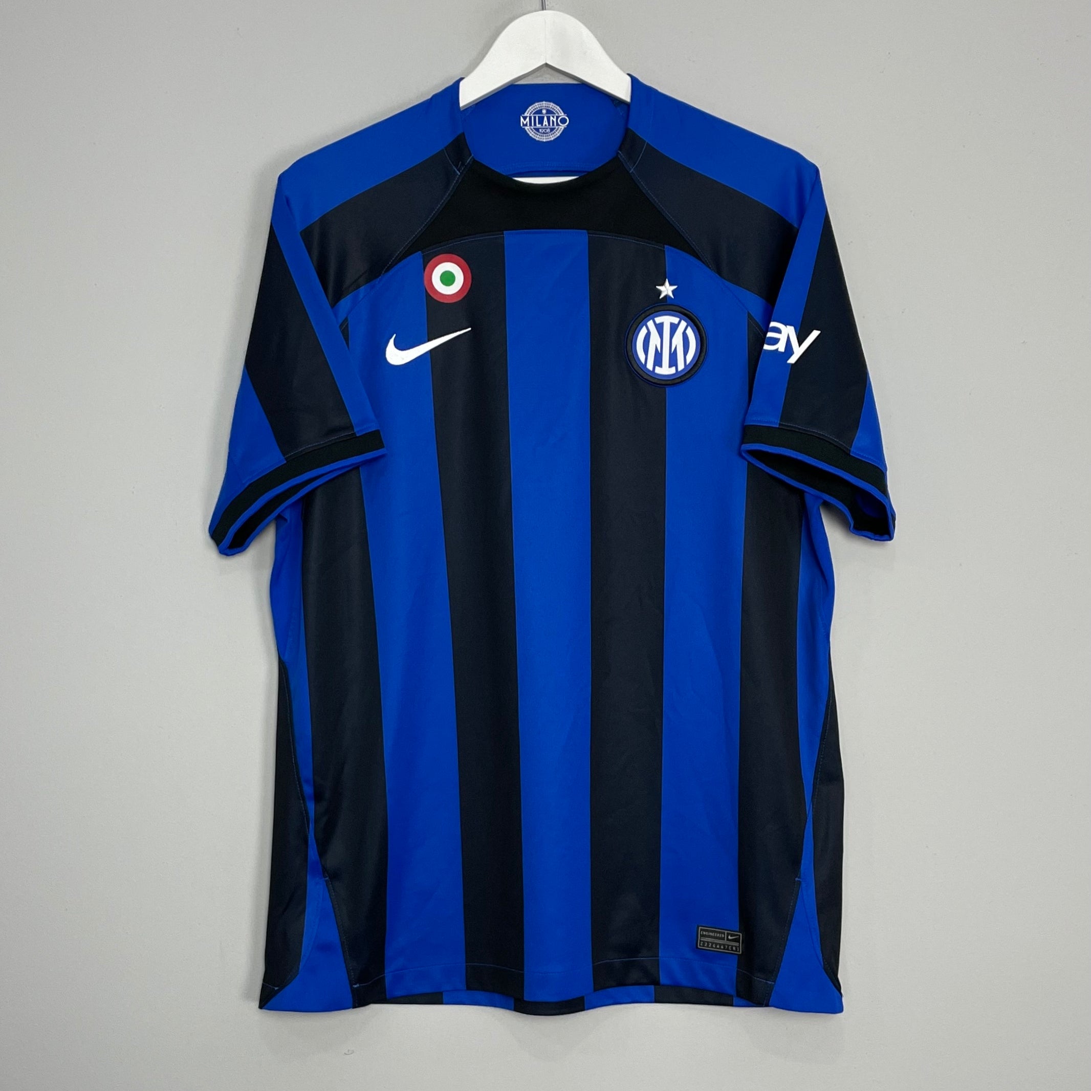 Shop 2022/23 INTER MILAN HOME SHIRT (L) NIKE, classic football shirts, vintage football shirts & retro soccer jerseys at Cult Kits