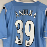 2004/06 MANCHESTER CITY ANELKA #39 HOME SHIRT (L) REEBOK